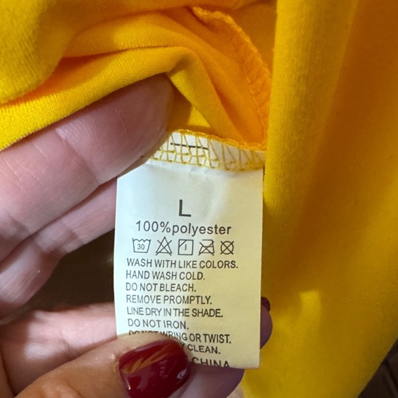 Yellow Long Sleeve Shirt with 89 Print - Picture 2 of 3